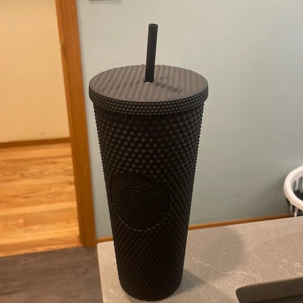 Starbucks black studded tumbler